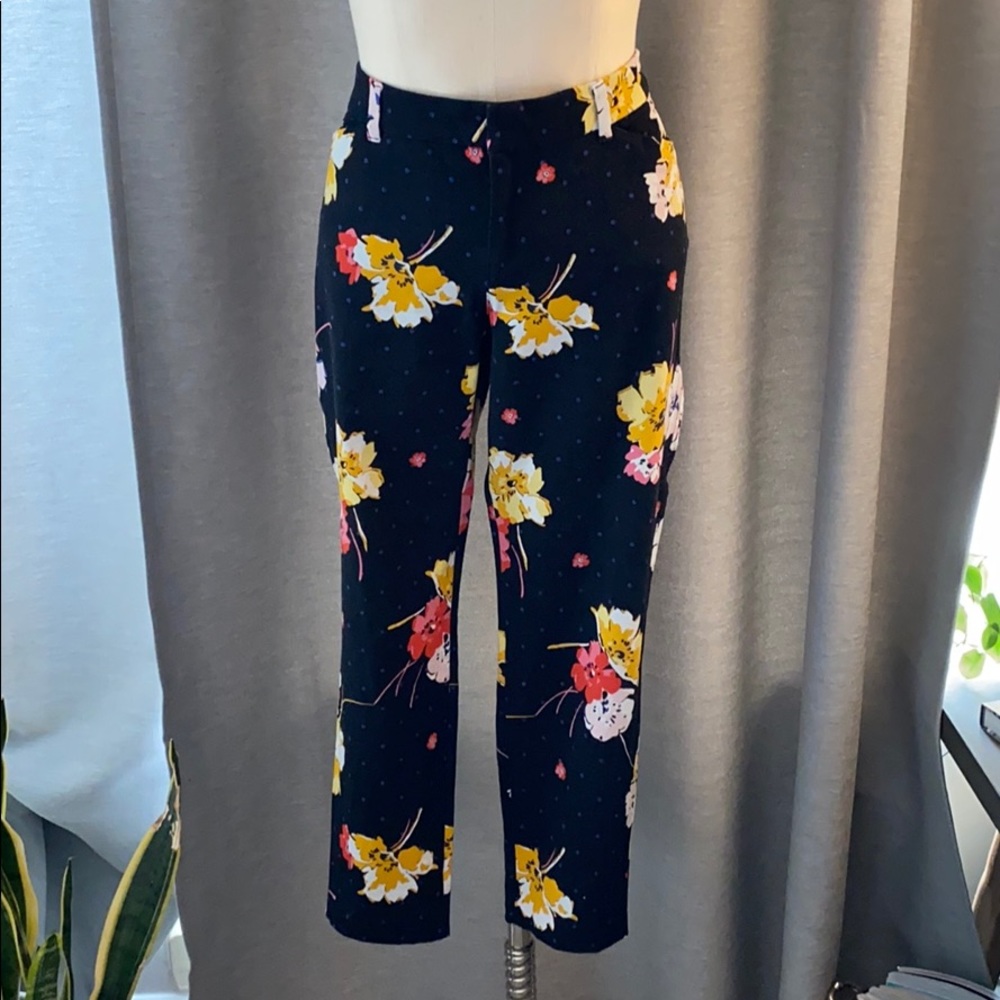Floral pixie dress pants